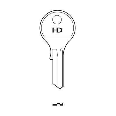 64RD Caravan HD Key Blank