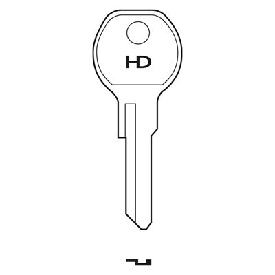 GH1S Caravan HD Key Blank