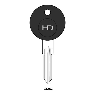 VO13P Caravan HD Key Blank