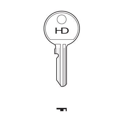 83P Caravan HD Brass Key Blank