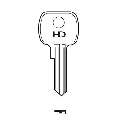 LF41 Caravan HD Brass Key Blank