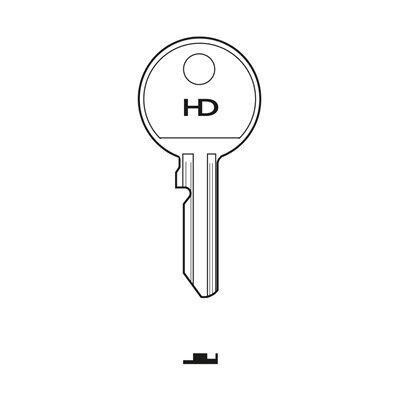 19CR Caravan HD Brass Key Blank