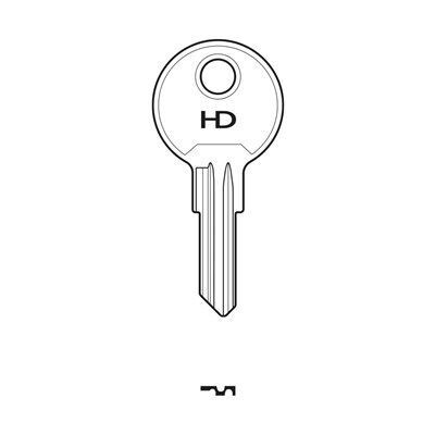 U122R Caravan, Boat, Plane HD Brass Key Blank