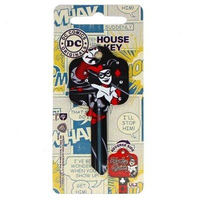 DC Comics Harley Quinn Licensed UL2 Cylinder Key Blank