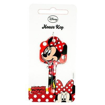 Disney Minnie Mouse Licensed UL2 Cylinder Key Blank