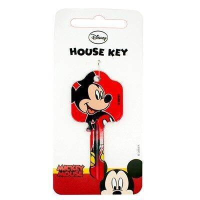 Disney Mickey Mouse Licensed UL2 Cylinder Key Blank