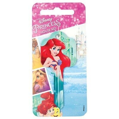 Disney Princess Ariel Licensed UL2 Cylinder Key Blank