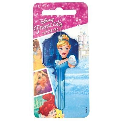 Disney Princess Cinderella Licensed UL2 Cylinder Key Blank