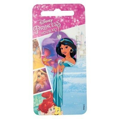 Disney Princess Jasmine Licensed UL2 Cylinder Key Blank