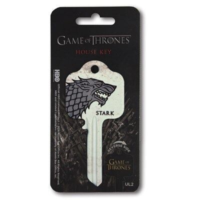Game of Thrones Stark Licensed UL2 Cylinder Key Blank