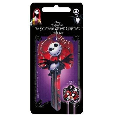 Nightmare Before Christmas Jack and Sally Licensed UL2 Cylinder Key Blank