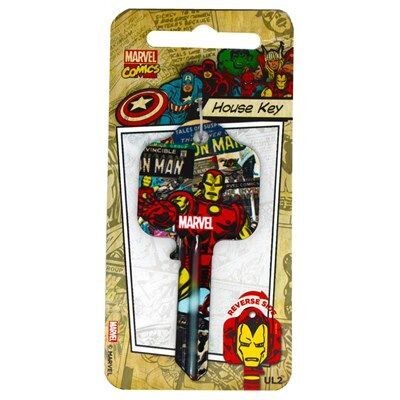 Marvel Iron Man Licensed UL2 Cylinder Key Blank