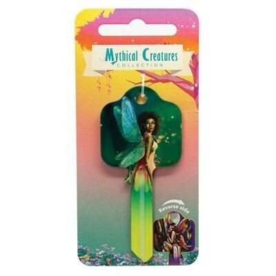 Mythical Creatures Ebony and Lantern Fairies Licensed UL2 Cylinder Key Blank