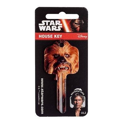 Star Wars Classic Chewbacca and Han Solo Licensed UL2 Cylinder Key Blank