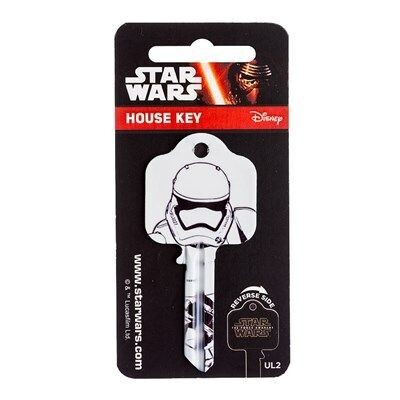 Star Wars The Force Awakens Storm Trooper Licensed UL2 Cylinder Key Blank