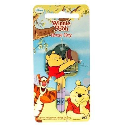 Disney Winnie The Pooh Licensed UL2 Cylinder Key Blank
