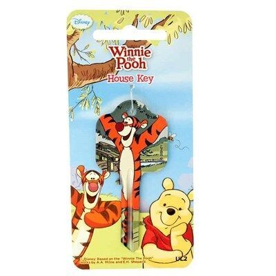 Disney Winnie The Pooh Tigger Licensed UL2 Cylinder Key Blank