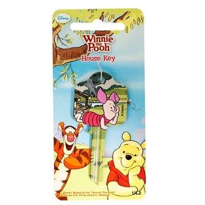 Disney Winnie The Pooh Piglet Licensed UL2 Cylinder Key Blank