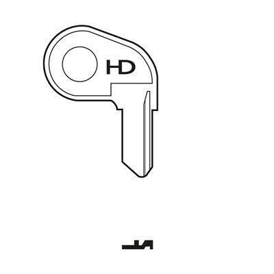 PK1 Industrial, Boat HD Key Blank