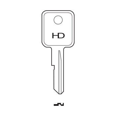 BA2R Industrial HD Key Blank