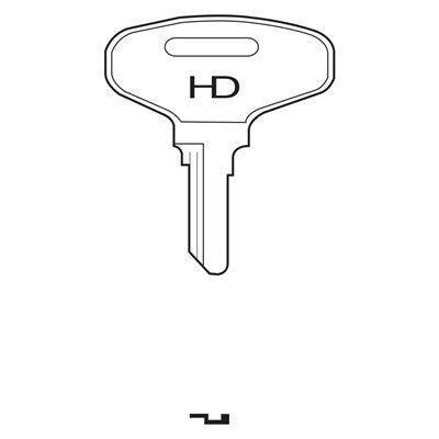 1539 Industrial HD Brass Key Blank