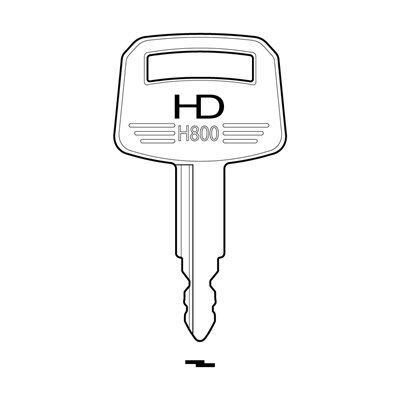 H800 Industrial HD Pre-Cut Key
