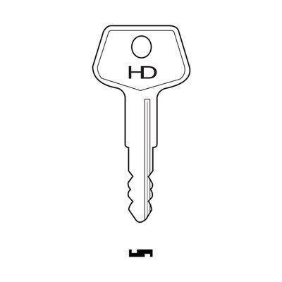 787 Industrial HD Pre-Cut Key