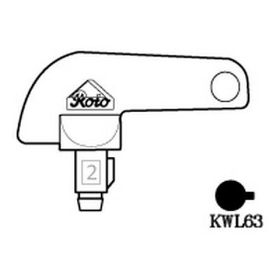 KWL63 Window Key