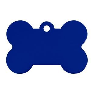 Aluminium Bone Pet Tag 38x25mm (Various Colours)