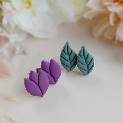 Tulip / Leaf Duo - Violet