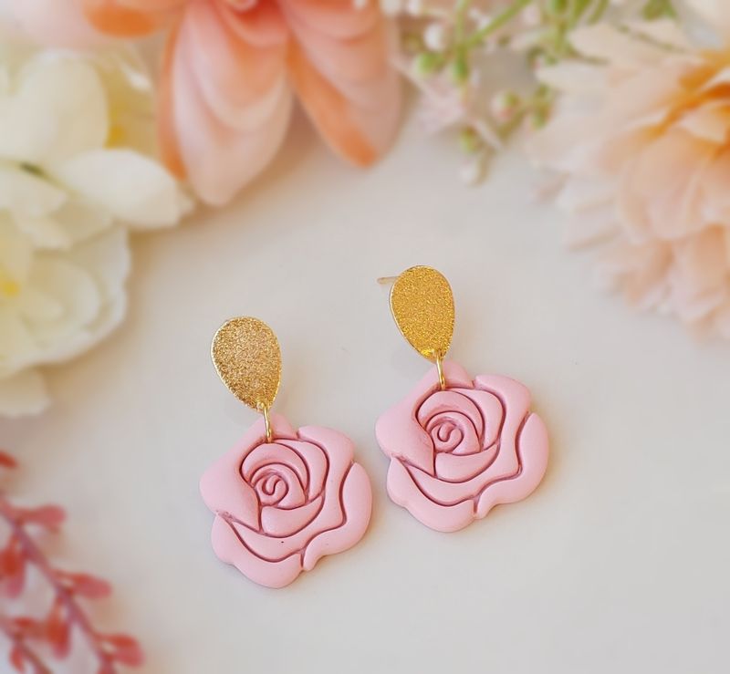 Rose Dangles - Blush Pink