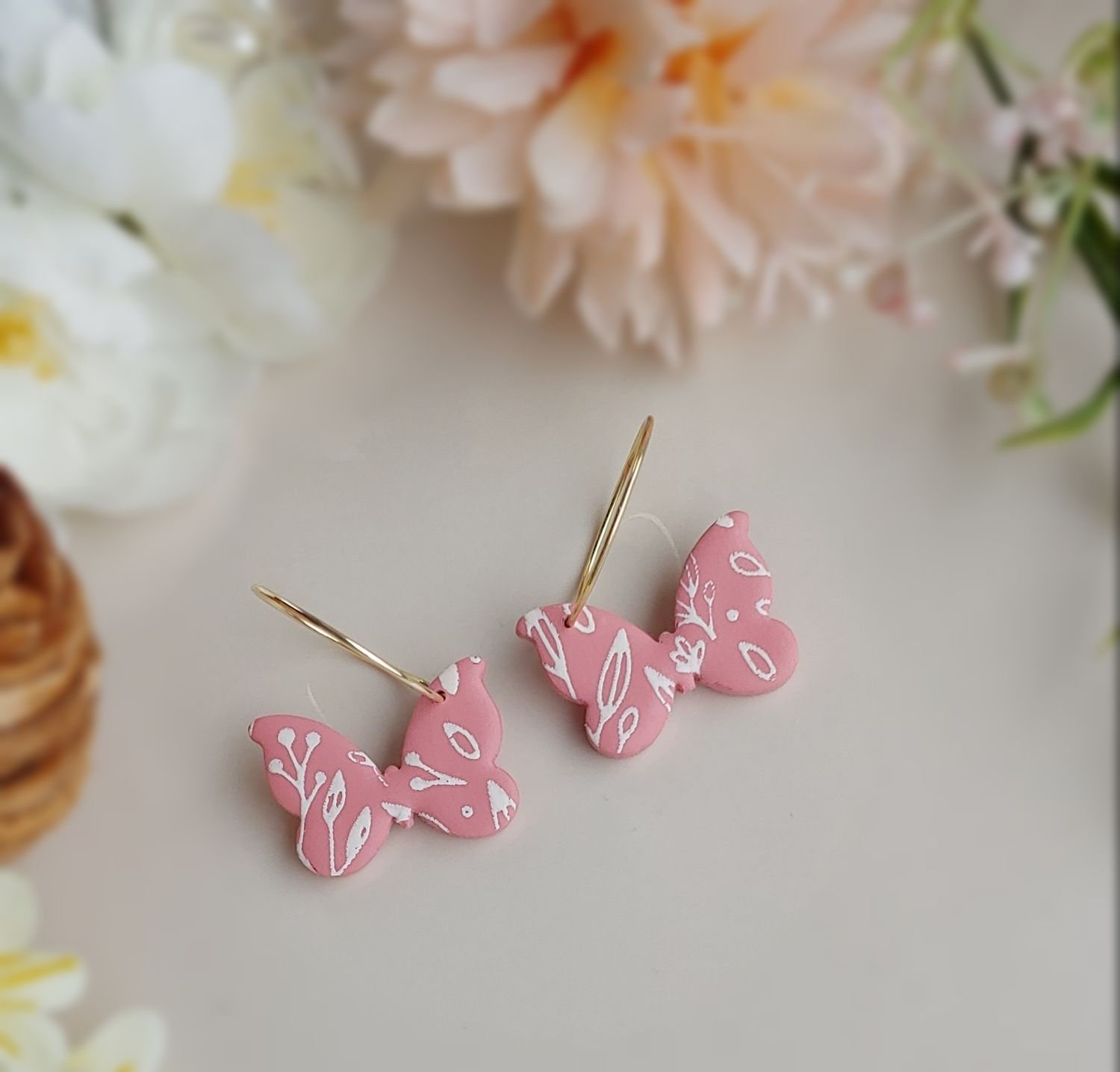 Butterfly Hoops - Pink