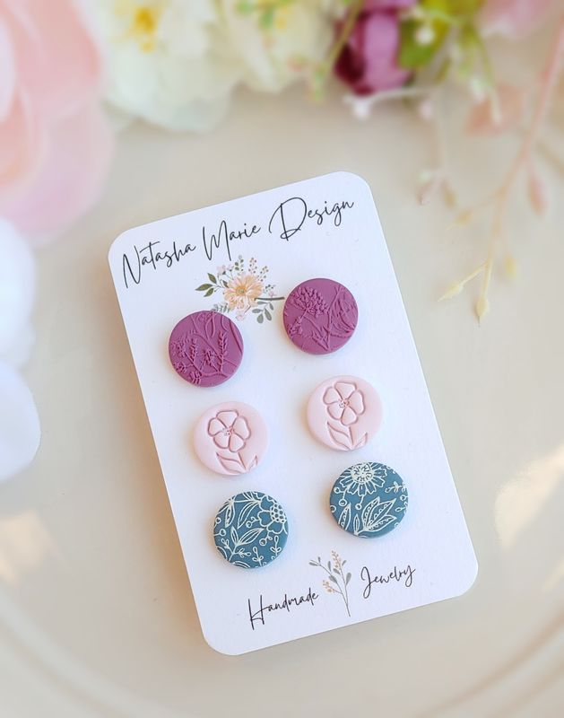 Purple/Pink/Blue Trio
