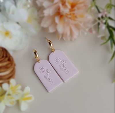 Wildflower Dangle - Blush Pink