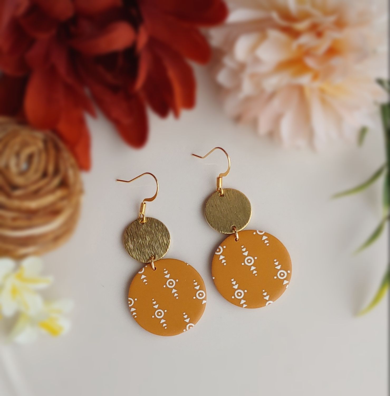 Gold/Dijon Yellow Dangles