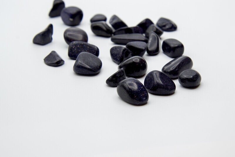 BLUE GOLDSTONE TUMBLES SET