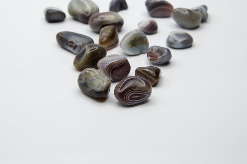 BOTSWANA AGATE TUMBLES SET