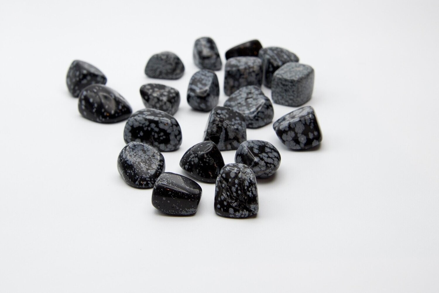 SNOWFLAKE OBSIDIAN TUMBLES SET