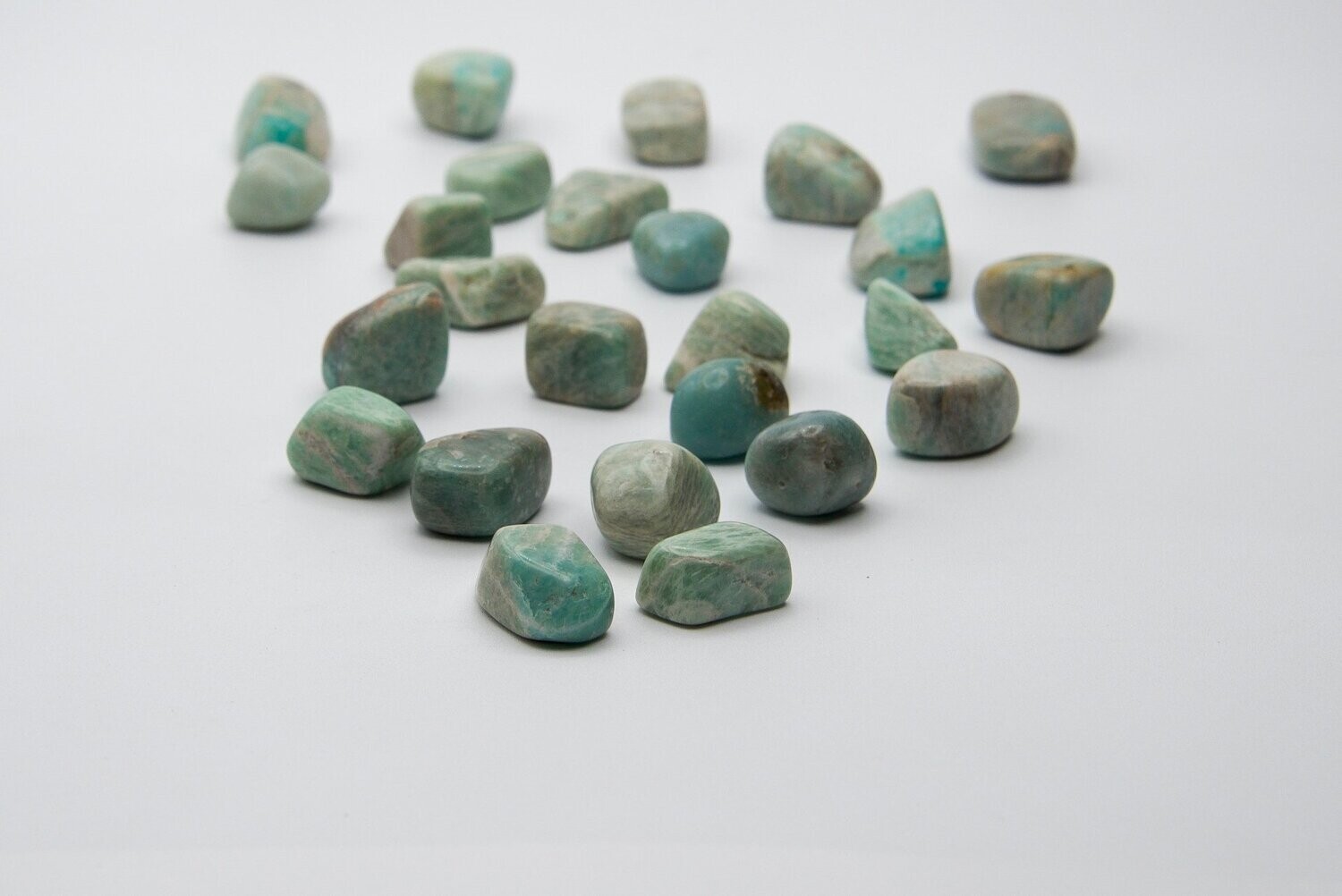 AMAZONITE TUMBLES SET