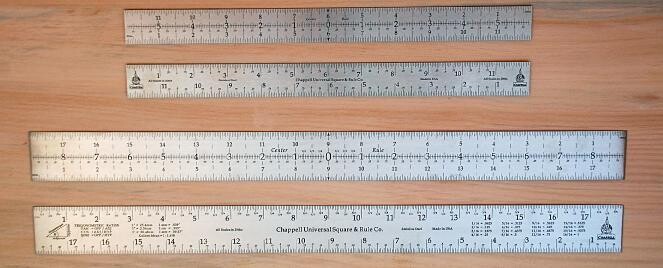 12" Stainless Steel Center Rule