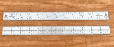 12" Stainless Steel Center Rule