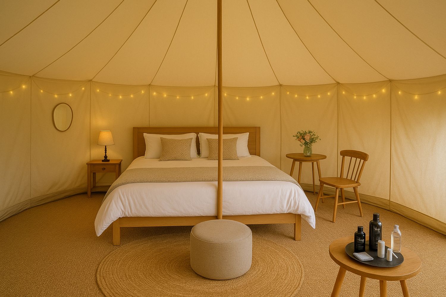 Special Offer! 4 Metre Dome Tent, Bedding & Hotel Package with Electric for two Special Offer! 4 Metre Dome Tent, Bedding & Hotel Package with Electric for two