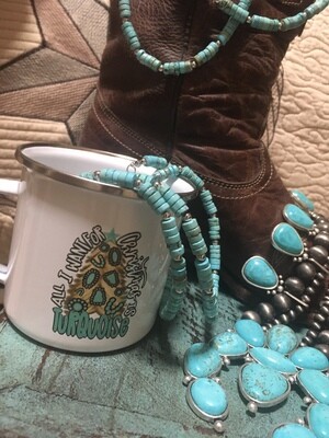 All I Want For Christmas Is Turquoise Camp Mug