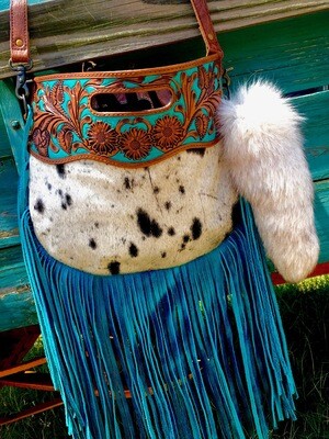 1 LEFT! FOXTAIL PURSE EMBELLISHMENTS