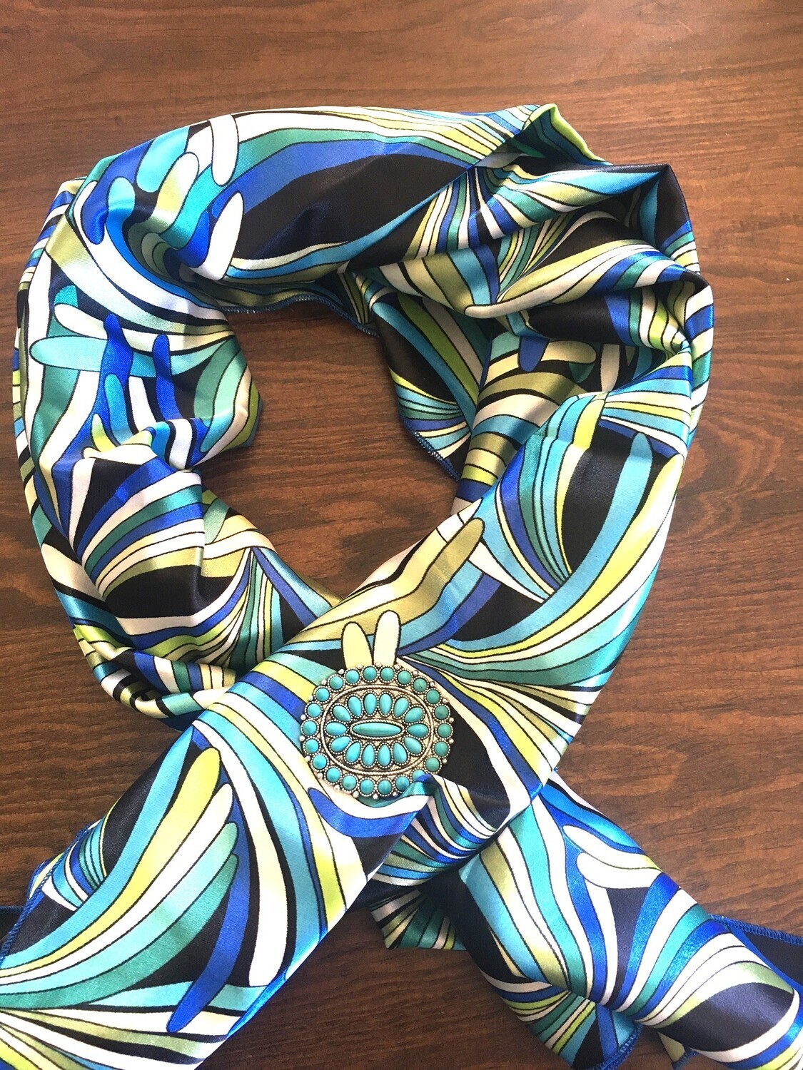 Blue Swirl Gusty Plains Scarf