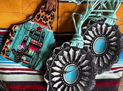 Leopard N&#39; Cactus Luggage Tag