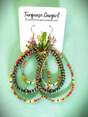 BEADED HOOPS