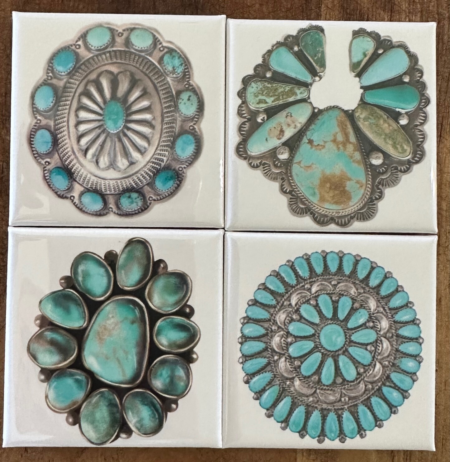 Turquoise Lover&#39;s Magnet Set
