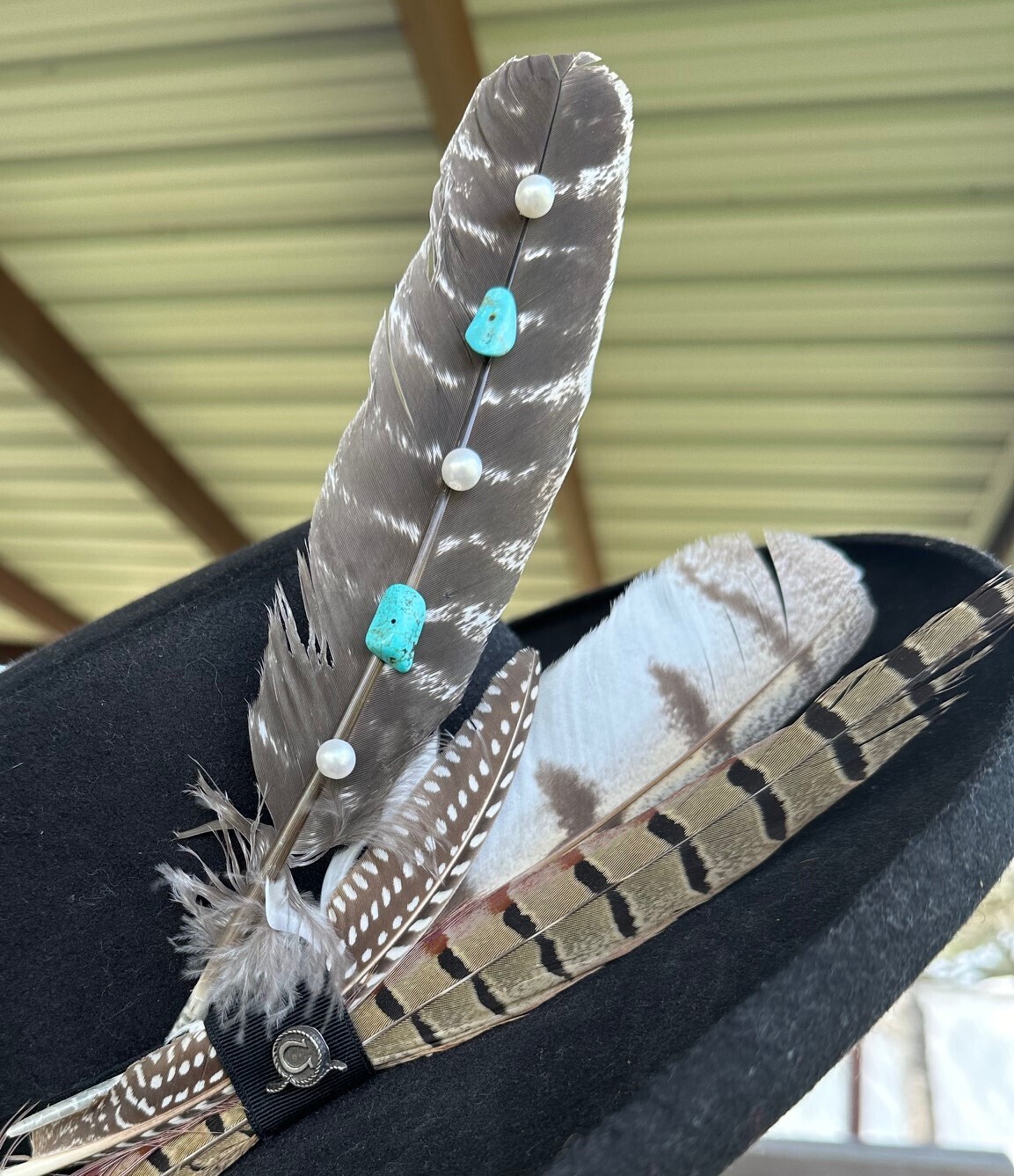 Turquoise...Pearls...Feathers
