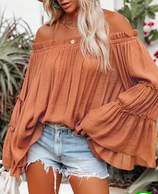 RUST Off-the-Shoulder Top Med